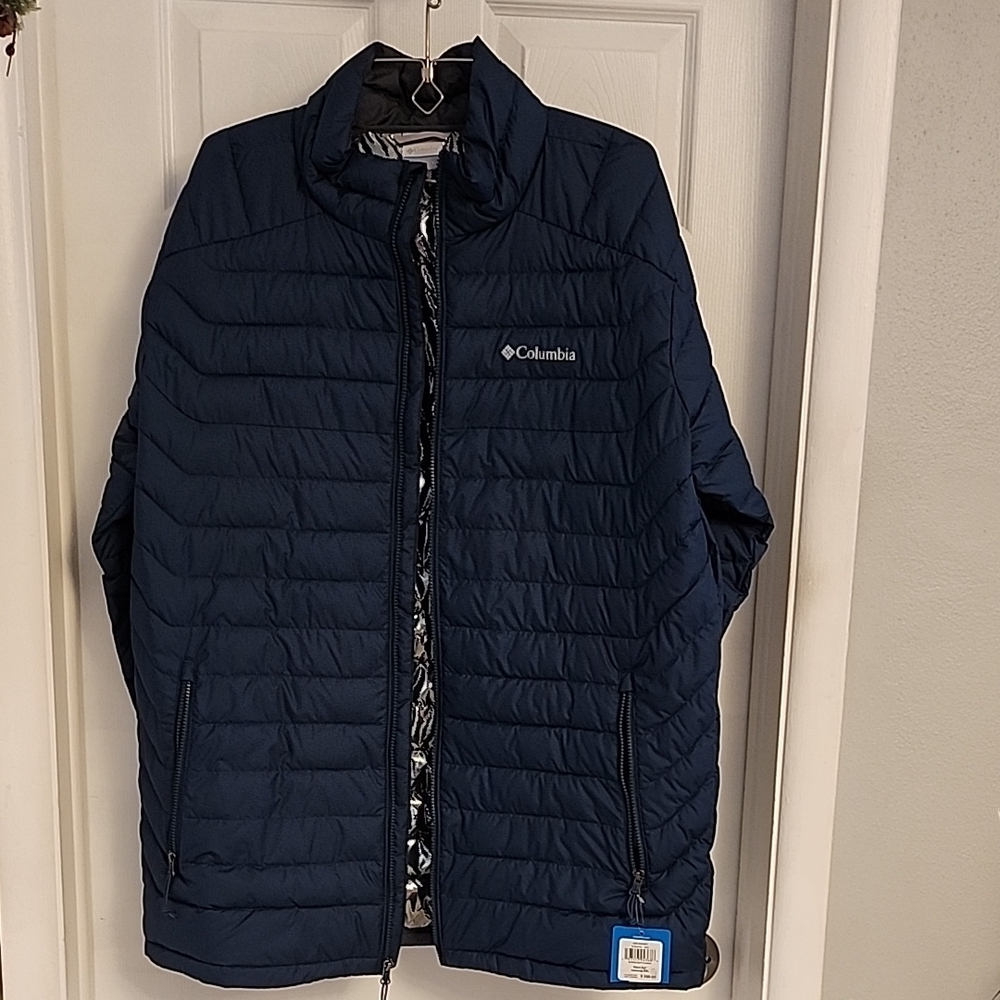 NWT Columbia Men's Navy Puffer Jacket